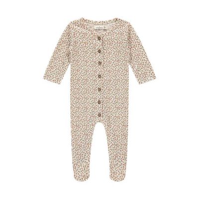 A Tiny Story Long Sleeve Bloem Boxpakje Met Voetjes - Snow