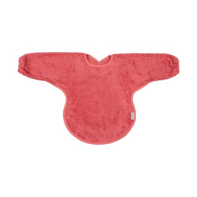 Timboo Slabbetje Met Mouwen - Raspberry Rose Timboo Slabbetje Met Mouwen - Raspberry Rose