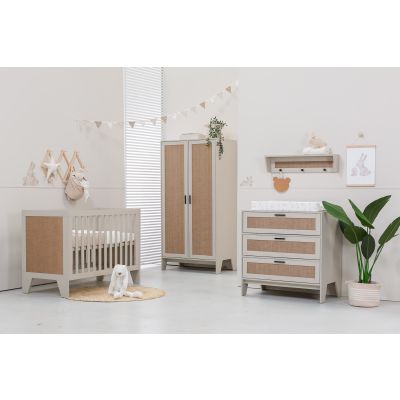 TWF Ledikant 70 x 140 Incl. Juniorzijde - Commode 3 Laden Tampere