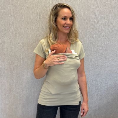 Womboo Buidelshirt Vrouw - Taupe - Maat S