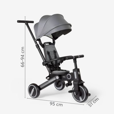 Kikkaboo Trix Driewieler 7in1 - Grijs