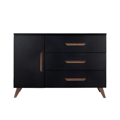 TWF Meegroeibed - Commode XL 3 Laden 1 Deur Modena Walnoot TWF Meegroeibed - Commode XL 3 Laden 1 Deur Modena Walnoot