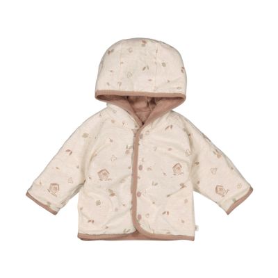 Feetje Fall Favorites Omkeerbaar Jasje Velours Met Capuchon - Maat 50 - Hazelnoot