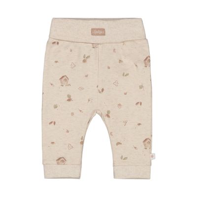 Feetje Fall Favorites Print Broek - Maat 50 - Offwhite Melange