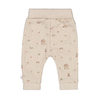 Feetje Fall Favorites Print Broek - Maat 50 - Offwhite Melange