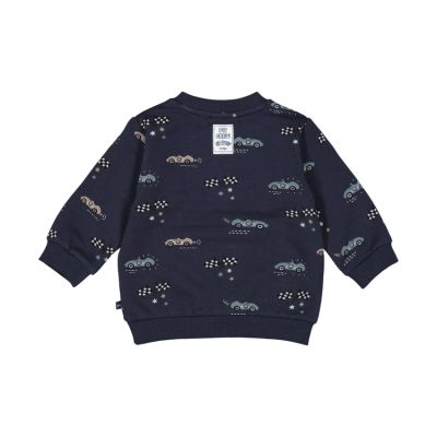 Feetje Let's Go! Print Sweater - Maat 56 - Marine