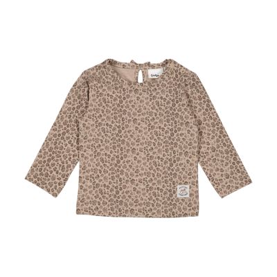 Feetje Better Together Longsleeve Print Shirt - Maat 56 - Taupe Melange