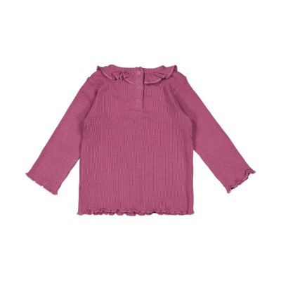 Feetje Better Together Longsleeve Rib Shirt - Maat 56 - Lila