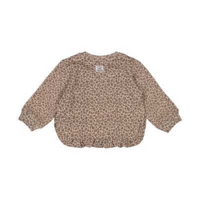Feetje Better Together Print Sweater - Maat 56 - Taupe Melange