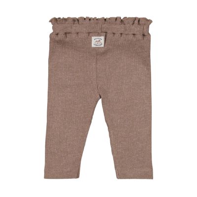 Feetje Better Together Rib Legging - Maat 56 - Bruin Melange