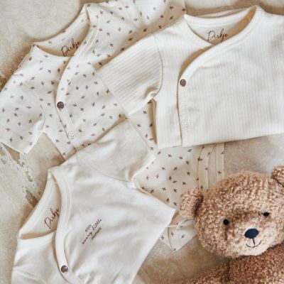 Dirkje Romper Overslag Korte Mouw Off White 3-Pack 62/68 Dirkje Romper Overslag Korte Mouw Off White 3-Pack 62/68
