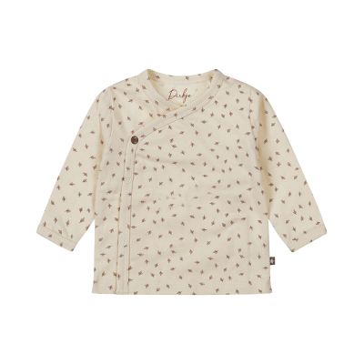 Dirkje T-Shirt Overslag Lange Mouw Off White