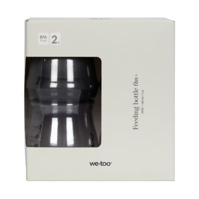 We-Too Fles Black 160 ml 2-Pack
