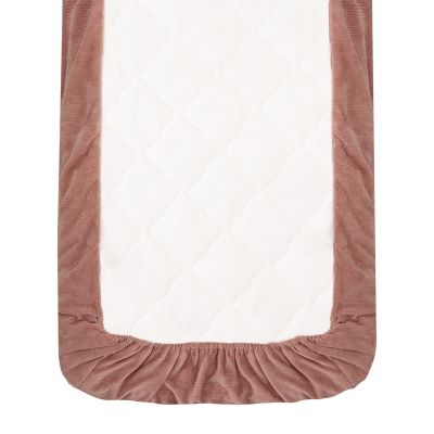 Witlof For Kids Wiegdeken Tuck-Inn Dusty Pink Velvet Rib 40 x 80 cm