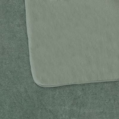 Witlof For Kids Wiegdeken Tuck-Inn Forest Green Velvet Rib 40 x 80 cm