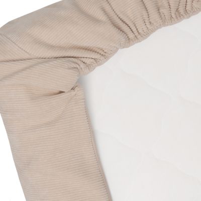 Witlof For Kids Wiegdeken Tuck-Inn Soft Sand Velvet Rib 40 x 80 cm