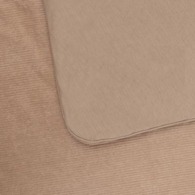 Witlof For Kids Wiegdeken Tuck-Inn Urban Taupe Velvet Rib 40 x 80 cm