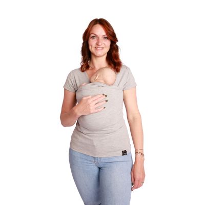 Womboo Buidelshirt Vrouw Lichtgrijs XL