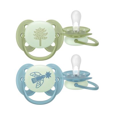 Philips Avent Fopspeen - Ultra Soft Nighttime - 18+ maanden - 2 stuks - Glow in the Dark