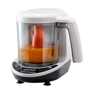 Baby Brezza One Step Food Maker Deluxe & Bottle Washer Pro - Black/White