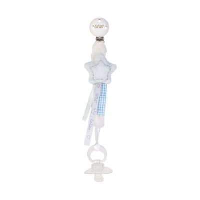 BamBam Spenenketting Star White - Blue