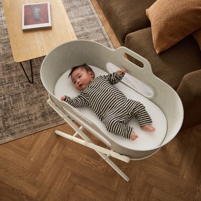 Snuz SnüzBaskit Moses Basket + Stand Set - Barley/Cashmere 