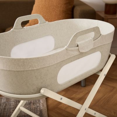 Snuz SnüzBaskit Moses Basket + Stand Set - Barley/Cashmere 
