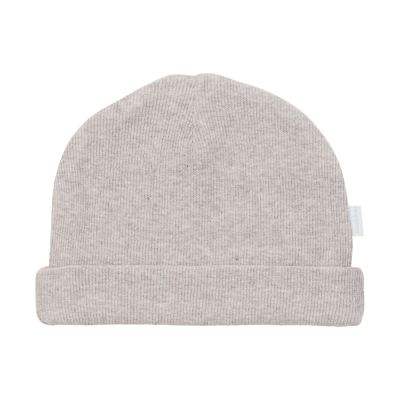 Noppies Muts Rib Nevel Taupe Melange  3-6 mnd