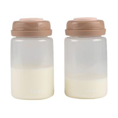 Béaba Moedermelkflesjes voor Moedermelkkoeler - 2 Stuks - Roze Béaba Moedermelkflesjes voor Moedermelkkoeler - 2 Stuks - Roze