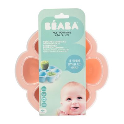 Béaba Multi Portion 6x150ml Pink Ass, Béaba Multi Portion 6x150ml Pink Ass,