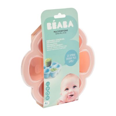 Béaba Multi Portion 6x150ml Pink Ass, Béaba Multi Portion 6x150ml Pink Ass,