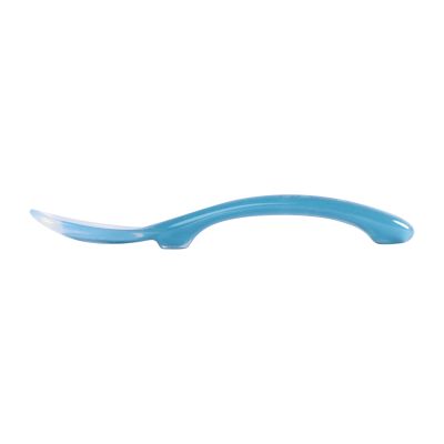 Beaba 3-Vaks Bord + Lepel Siliconen Blue