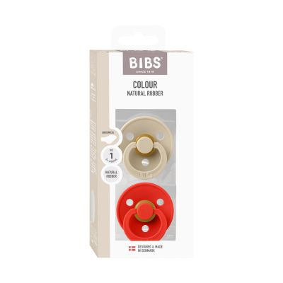 BiBs Colour Fopspeen - Anatomisch - 2 Stuks - 0-6 Mnd - Vanilla / Candy Apple BiBs Colour Fopspeen - Anatomisch - 2 Stuks - 0-6 Mnd - Vanilla / Candy Apple