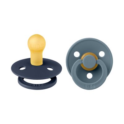 Bibs Fopspeen Round 6-18mnd Petrol/Deep Space (2 stuks)