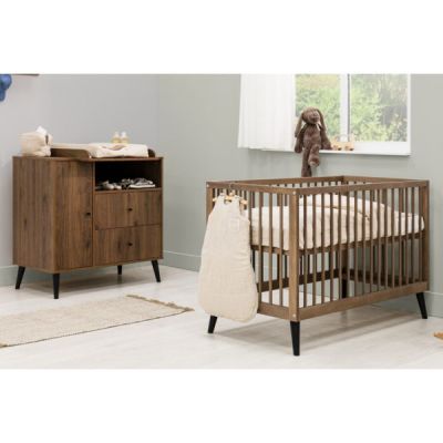 Bopita Ledikant 60x120 - Commode XL - Zara - Walnoot