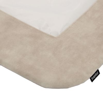 Bopita Boxmatras Hoes - Caro - Velours Naturel - 83 x 83 cm Bopita Boxmatras Hoes - Caro - Velours Naturel - 83 x 83 cm