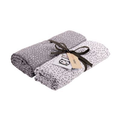 Briljant Swaddle Minimal Dots Grey 2 Stuks