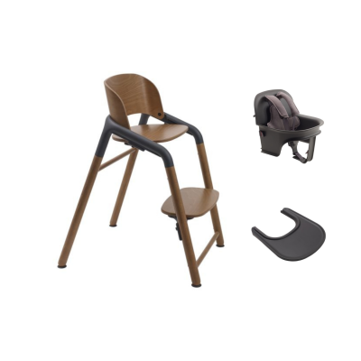 Bugaboo Giraffe Kinderstoel Compleet Bundel - Wood/Grey
