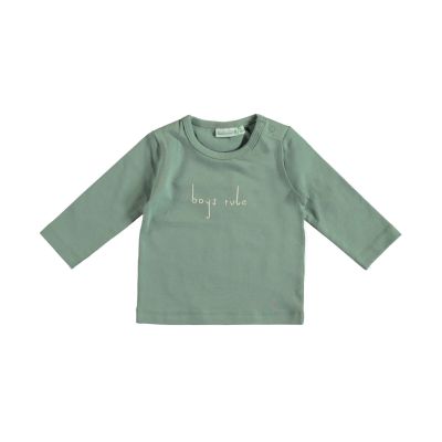 Babylook Boys Rule T-Shirt - Mt. 74 - Chinois Green 