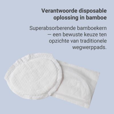 Carriwell Disposable Zoogcompressen - 50 Stuks - Bamboe