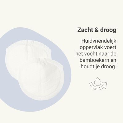 Carriwell Disposable Zoogcompressen - 50 Stuks - Bamboe