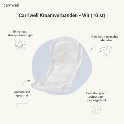 Carriwell Kraamverbanden - 10 Stuks Carriwell Kraamverbanden - 10 Stuks