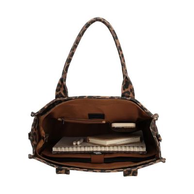 Charm London Bond Avenue Laptoptas - Luipaard Charm London Bond Avenue Laptoptas - Luipaard