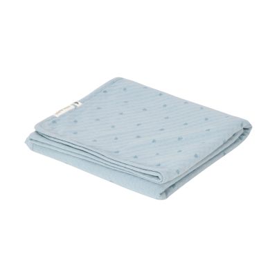 Little Dutch Pure Ledikantdeken - 110 x 140 cm - Denim Blue 