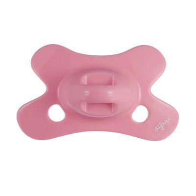 Difrax Uni Fopspeen - Rond - 0-6 Mnd - Raspberry 
