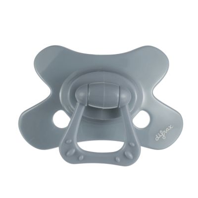 Difrax Uni Fopspeen - Rond - 6+ Mnd - Stone 