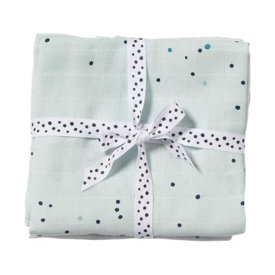 Done By Deer Multidoek Dreamy Dots Blue 70x70cm 2-Pack