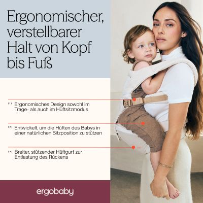 Ergobaby Alta Hip Seat - Camel Brown