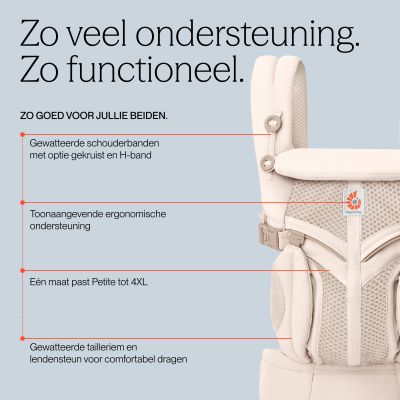 Ergobaby Draagzak Omni Classic - Cool Air Mesh - Onyx Black Ergobaby Draagzak Omni Classic - Cool Air Mesh - Onyx Black