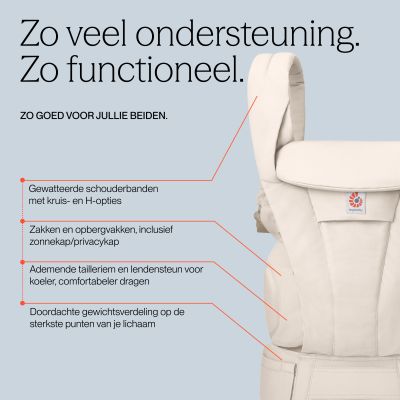 Ergobaby Omni Deluxe Cotton Draagzak - Onyx Black Ergobaby Omni Deluxe Cotton Draagzak - Onyx Black